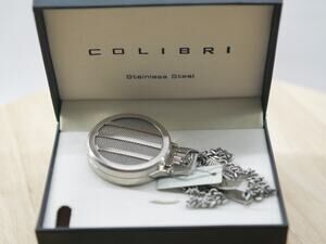 Colibri Silver Stainless Steel Silver Tone Pocket Watch